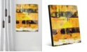 Creative Gallery Shikoku in Yellow Abstract Acrylic Wall Art Print Collection